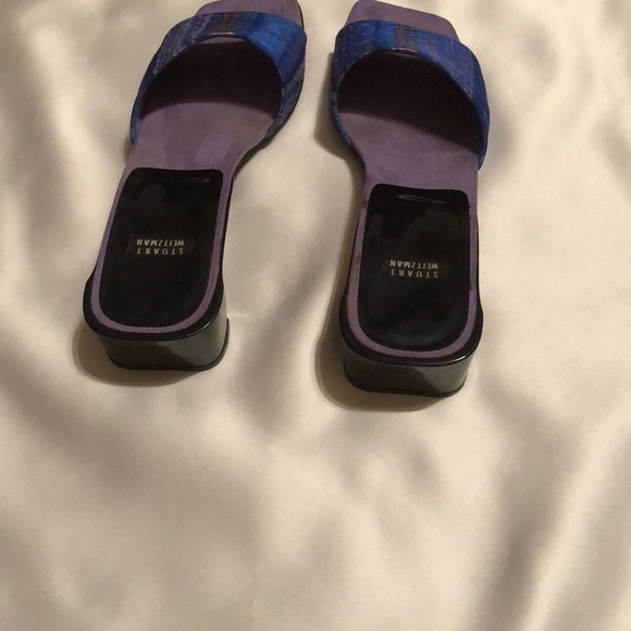 Stuart Weitzman open toe Kitten Multi Colored - Picture 3 of 5